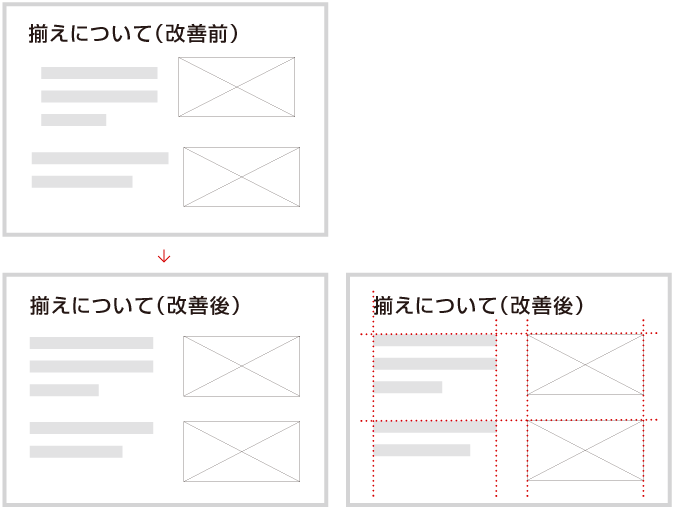 揃える1